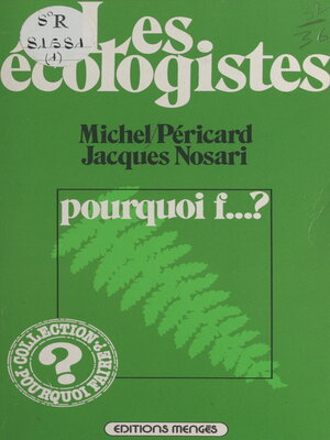 cover image of Les écologistes